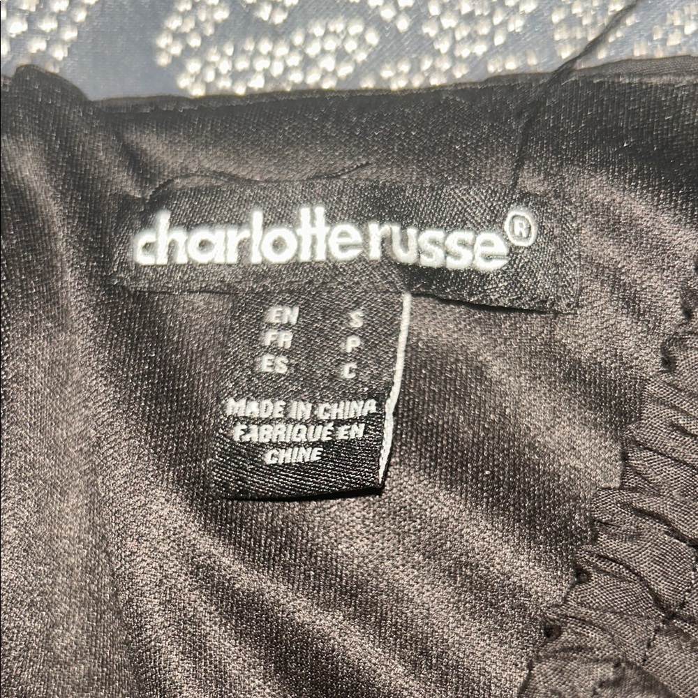 Charlotte Russe Elegant Black Fabric